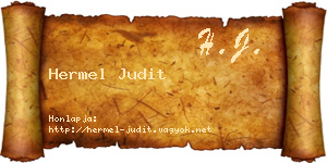 Hermel Judit névjegykártya